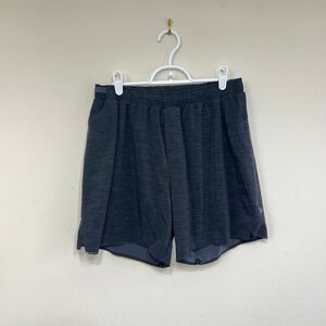 Lululemon Heathered Black Surge Shorts 6in Lined Shorts Large Men